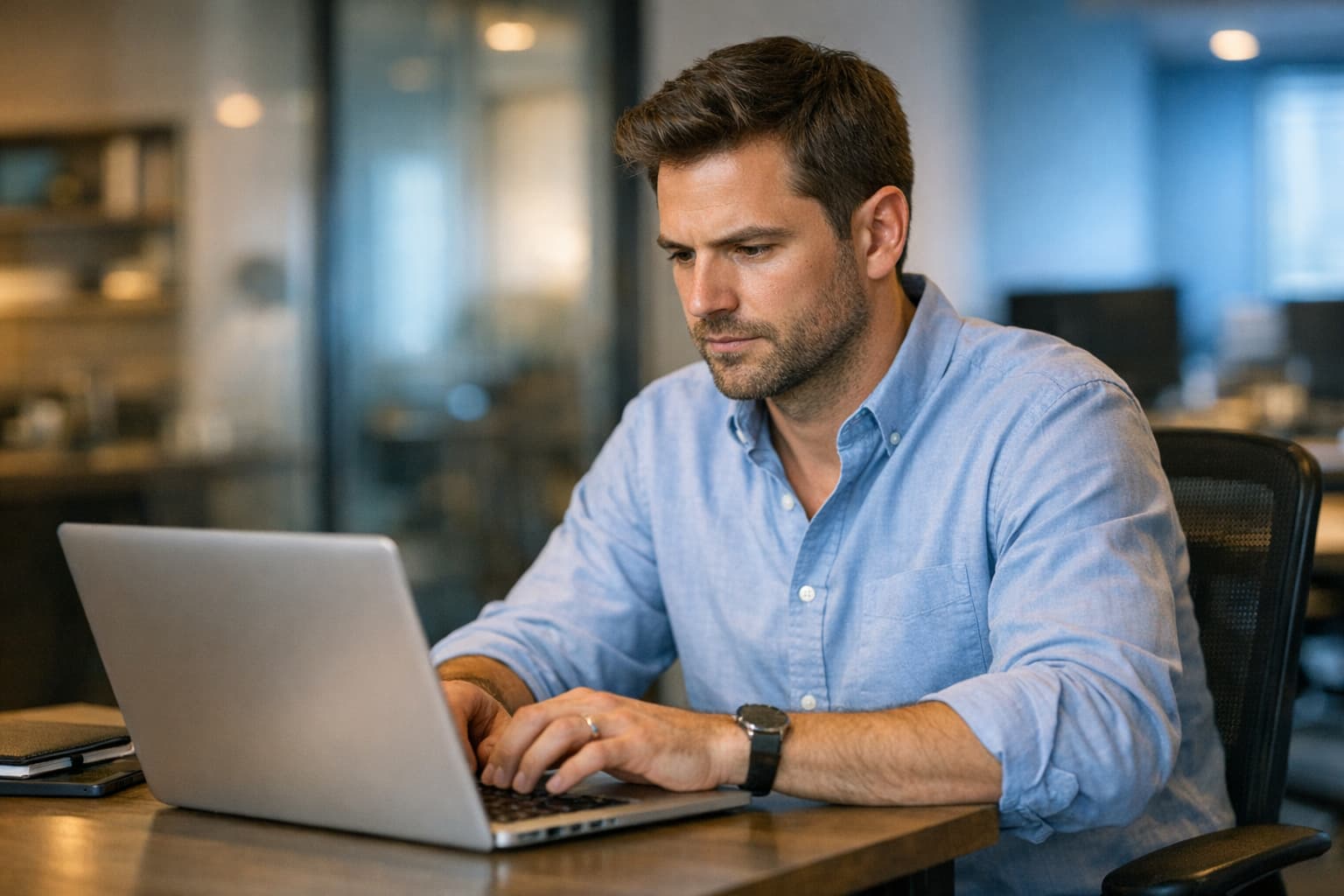 Focused work on AI receptionist configuration and setup