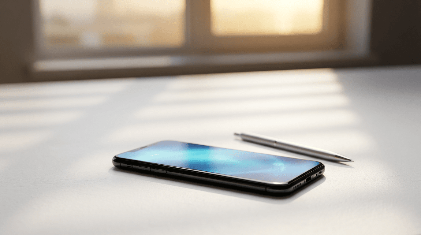 AI receptionist call answering interface on smartphone